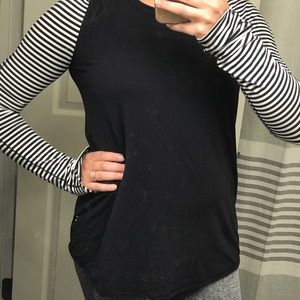 Lululemon stripped long sleeve size 10